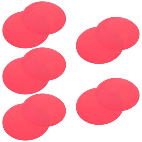 Filtro de gel rojo Alipis de 12x12cm y láminas PET circulares para focos y luces de estudio