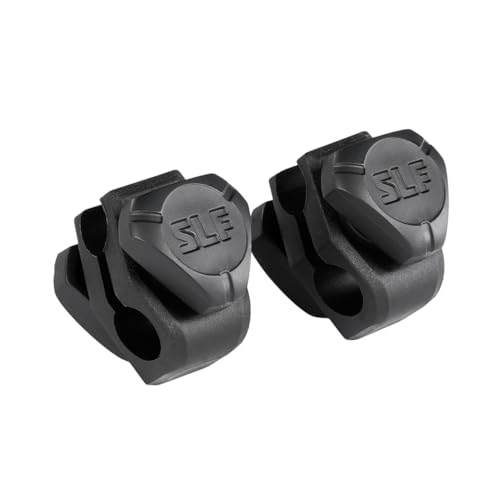 SLEEFS Football Helmet Visor Quick Clips [1 Pair of Clips + 1 Pair of Screws] - Black - Universal Fit Quick-Release Clips - No Tools Required
