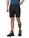 Produktbild Jack Wolfskin Herren Schnelltrocknende Kurze Wanderhose Trail Shorts M, Black, 50, 1505951-6000050