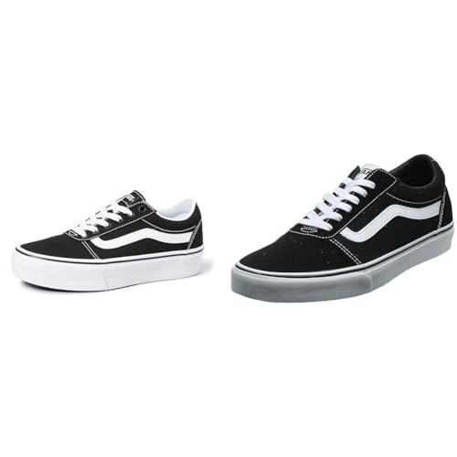 Vans Sneaker Basse Noir 38.5 avec semelle gaufrée ultra résistante