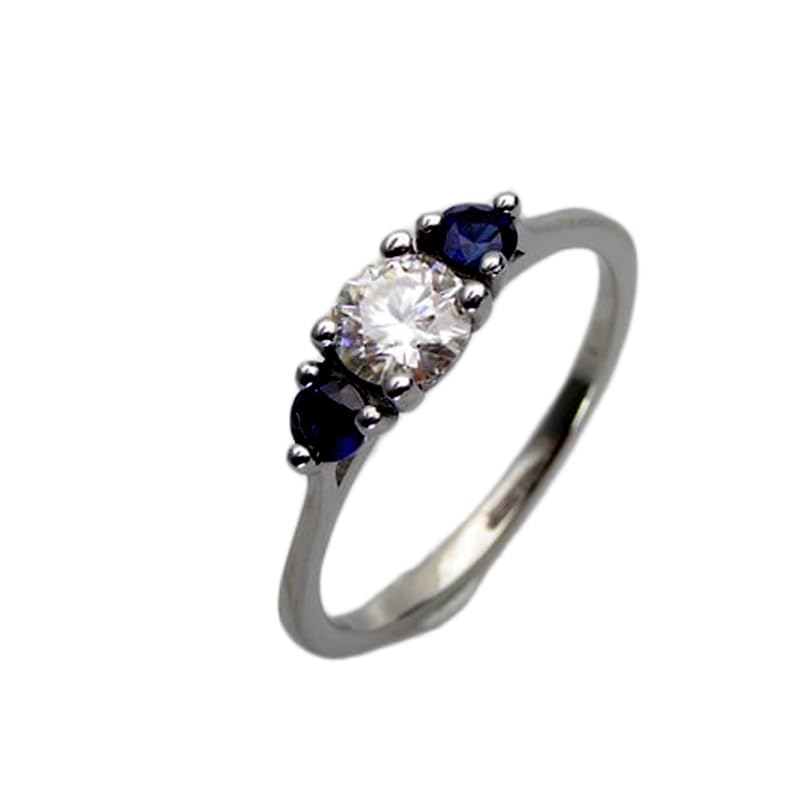 Bague saphirs naturels et argent 925 | Le cadeau d'anniversaire mémorable pour elle