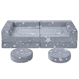 Mousse haute densité : ce canapé pour enfants offre un confort et un soutien parfaits, idéal pour se reposer, lire ou faire la sieste. Spécialement conçu pour les jeux sociaux, il crée un environnement amusant dans lequel les enfants peuvent jouer, tout en développant leurs capacités motrices, leur créativité et leurs compétences pratiques, ainsi que renforcer les liens avec la famille et les amis.