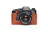 Couleur: Rufous Fait à la Main en Cuir véritable véritable moitié caméra Housse pour Leica R3 Couleur Rufous