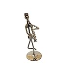 5' Metal Musician Player Collectible Figurine - Clarinet Player