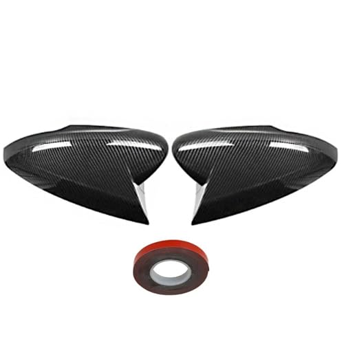 Coque rétroviseur carbone noir brillant protectrice pour Mustang Mach-E