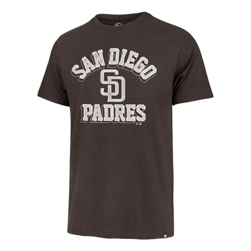 Image of 47 Men's MLB Unmatched Franklin Team Color Arched Wordmark Primary Logo Short Sleeve Baseball T-Shirt