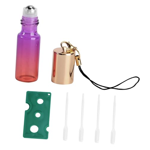 MOTHNUR 29 Piezas Juego de botellas con bola enrollable botellas de spray botellas de aceite para aceites esenciales frasco travel bottles botella de viaje mini botella de rodillos Vidrio