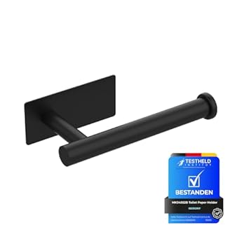 Foto di Ibergrif MK34052B - Portarotolo da Bagno Autoadesivo, Supporto per Appendere, Acciaio Inossidabile