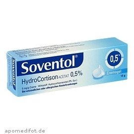 SOVENTOL Hydrocortisonacetat 0 5% Creme 15g