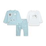 CONJUNTO 3 PIEZAS FELPA Y PUNTO SIN PIES NIÑO AZUL LUNA LLENA FW21