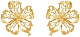 Openwork Hibiscus Earrings