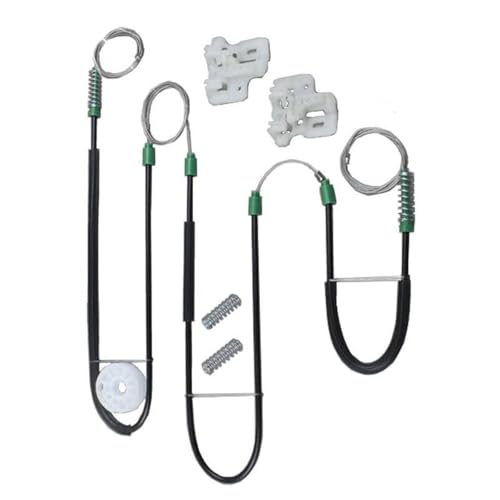 Kit de elevalunas delantero para BMW X5 E53: clips deslizantes de plástico izquierdo y derecho 4