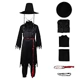 Jinu Cosplay-Kostüm, Mantel, schwarzer Anzug, Outfits, Hemd, Hose...