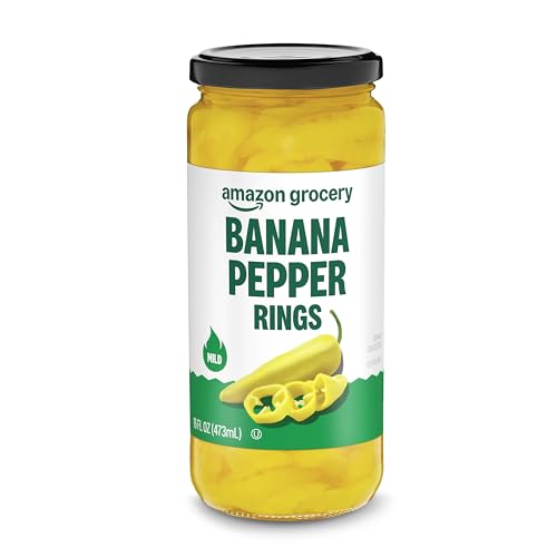 Amazon Fresh, Mild Banana Pepper Rings, 16 Oz