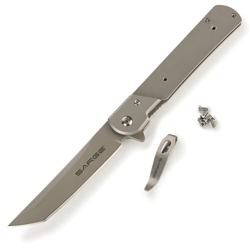 Sarge Tanto Folding Knife Custom DIY Kit 3.5 D2 Tanto Blade