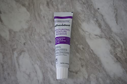 Dr. B Dental Solutions, Adhesadent Moisturizing Denture Adhesive, Ada Seal Of Acceptance Denture Grip Paste 2.4 Oz #TOP3