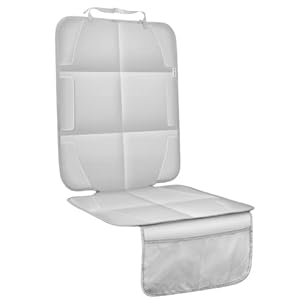 Meolsaek Car Seat Protector for Vehicles No Imprint, Durable Leather Car Seat Protector for Child Car Seat, Thick Pad…