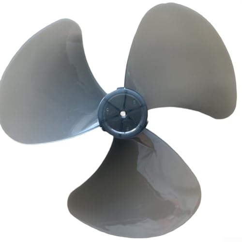 Juego de 3 cuchillas de plástico de 16 pulgadas para ventiladores, repuesto para varios tipos de ventiladores con material de larga duración (gris)