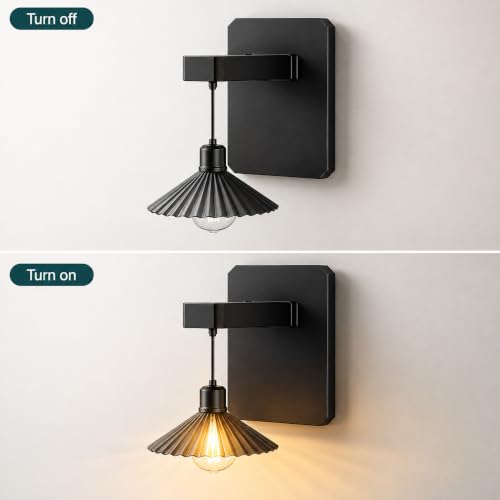 Image of XERGY Solar Powered Outdoor Wall Light Lantern, Retro Hanging Sconce Design, 1500mAh Battery, Decorative Lamp, 2 Light Mode, Waterproof for Porch, Balcony, Gate & Wall Decor (Bulb Included)
