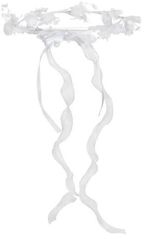 Darice Victoria Lynn Rose and Lily of the Valley White Wedding Bridal Crown