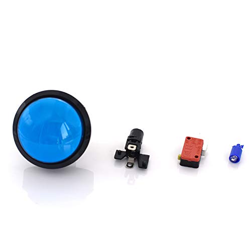 Arcity 5 Pcs 100mm Arcade Push Button LED Dome Illuminated with Microswitch for Jamma MAME Pop\'n Music Game Machine Cabinet 5 Colors New - Thumbnail 7