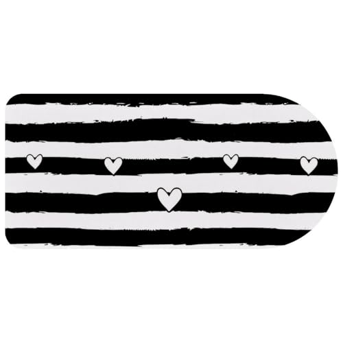 Tapis de souris pour jeux vidéo long motif cœurs pour styliser le bureau maison