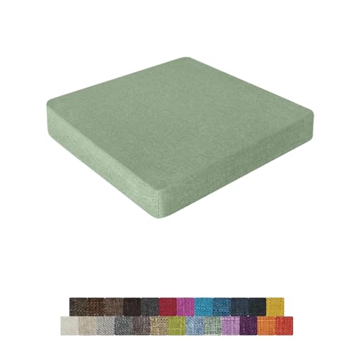 Lsjoaw 座布団 クッション 30X30X5CM 低反発+高反発 クッション 四角 座蒲 正座 スクエア タイプ 椅子 カバー取り外し可能 無地 洗える リビング ダイニング カラー10