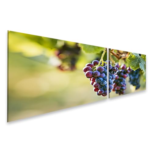 Tableau sur toile raisins 2 pièces édition C1 pour salle à manger