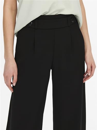 JDY Damen JDYGEGGO New Long Pant JRS NOOS weite Hose, Schwarz, XL/30