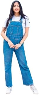 Girls Casual Blue Jeans Outwear Jumpsuit