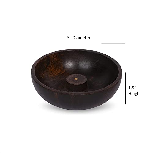 Edhas Incense Burner Stick Holder Bowl, Ash Catcher Bowl For Home Décor, Meditation, Yoga (5" X 5" X 1.5") #TOP5