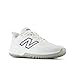 New Balance Women's Fresh Foam Velo V4 Turf-Trainer Softball Shoe, White/Black, 6