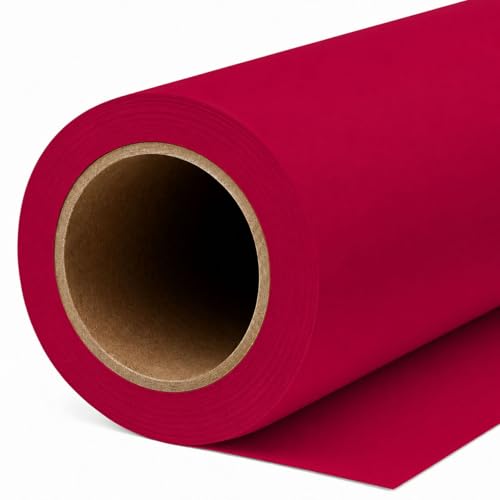 Yizhily Seamless Photography Photo Backdrop Background Paper 53 inches Wide x 16.5 feet Long (Flame)