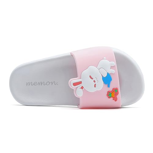 Image of MEMON Toddler Little Kids Dinosaur Beach /Pool /Shower Slides /Anti-Skid Home Bath Slippers /Cute Summer Outdoor Shoes for Girls and Boys