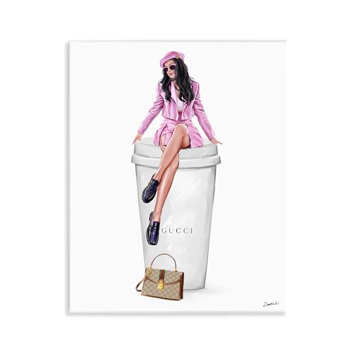 Stupell Industries Brunch Coffee Fashionista Wall Plaque Art Design by