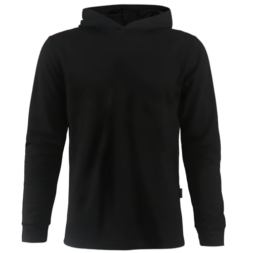 Mens Casual Hoodies Cotton Hooded Shirts Pullover Sweatshirts Comfy Long Sleeve Fitted2