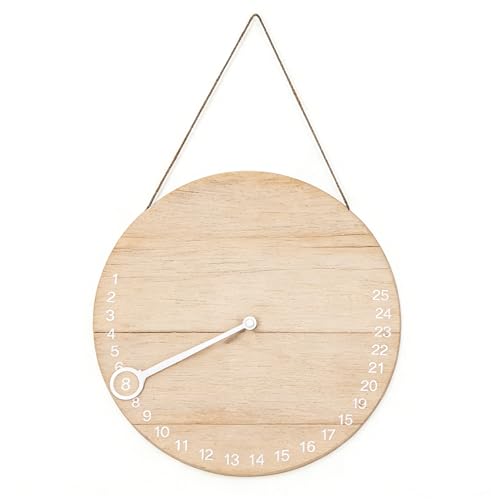 Advent Calendar, Calendarios de Adviento Calendario Adviento Navidad 25 Dias para Puerta, Pared, Mesa (A)