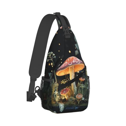 Mochila tipo Sling para senderismo color negro