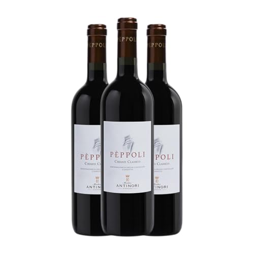Marchesi Antinori Pèppoli Chianti Classico 75 cl Vino tinto (Caja de 3 Botellas de 75 cl)