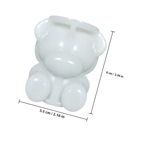 Molde de silicona con diseño de oso para hielos 5 piezas miniatura 2