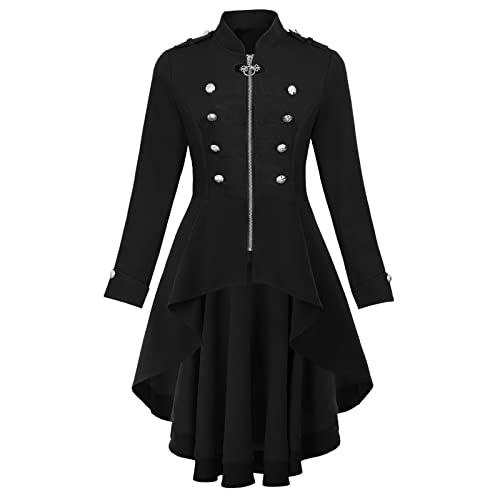 Veste militaire femme boutons décorés et coupe fluide