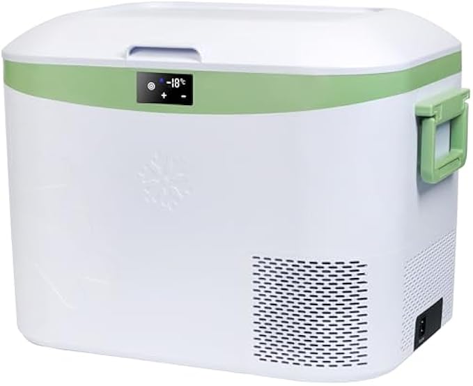 Car Fridge Portable 12V Refrigerator 19 Quart (18 Liter) 12 Volt Freezer Compressor Cooler 12V/24V DC 110～240 V AC for Truck Van RV Camper SUV and Home Use -18℃~+15℃
