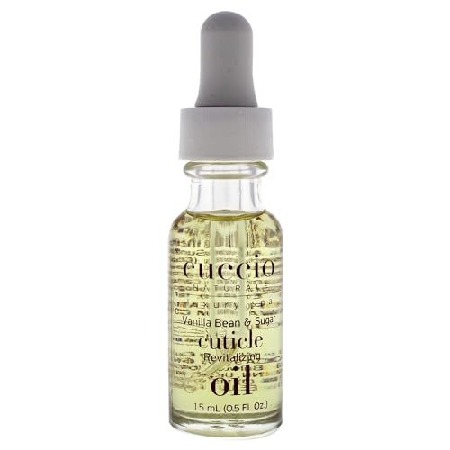 Cuccio Naturale Revitalizing Cuticle Oil - Hydrating Oil to Repair Cuticles Overnight- Remedy For Damaged And Thin Nails - Paraben And Cruelty Free - Vanilla Bean And Sugar 0.5 Oz