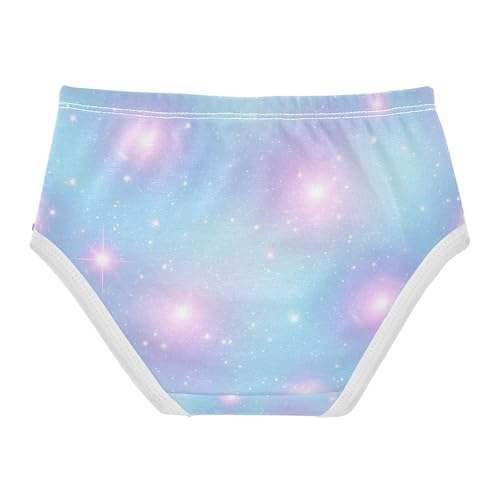 Pastel Galaxy Gradients Blue Toddler Underwear Girls, Cotton Underwear Girls, 2T–8 Years2