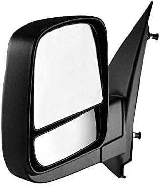 Driver Side Textured Side View Mirror for 08-14 Chevy Express & GMC Savana 1500, 08-17 Chevy Express 2500 3500, GMC Savana 2500 3500 - with Blind Spot Corner Glass - GM1320395