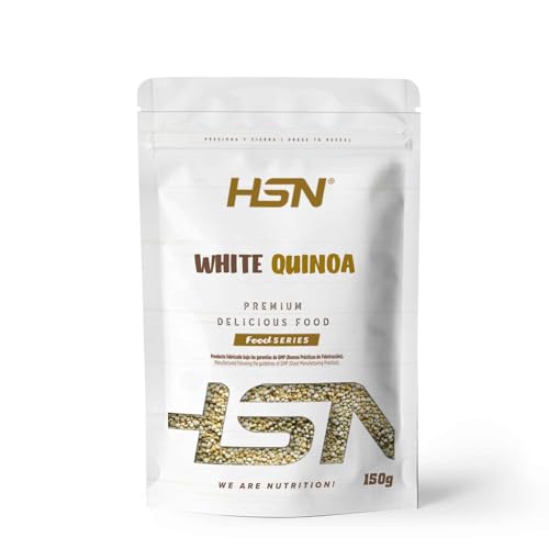 HSN Quinoa Blanca | 150g | Libre de Gluten y Apta para Dietas Veganas | White Quinoa | No Incluye Dosificador | No-GMO