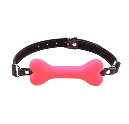 HTdangT Bavaglio In Silicone Per Osso Di Cane, Bocca, Con Palla, SM, Feticismo, Giocattolo Sessuale BDSM, Regolabile, Bondage, Gioco Ruolo