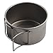 Rust-Resistant Folding Handle Camping Bowl – 450ml or 600ml Lightweight Outdoor Food Container for Backpacking, Hiking & Picnics – Includes Storage Bag, 70–110g(450ml with 600ml Bowls no lid)