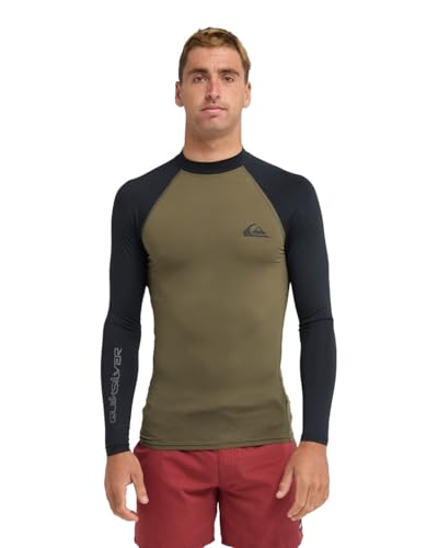 Quiksilver Everyday UPF50 LS Surf-T-Shirt für Herren, Grün