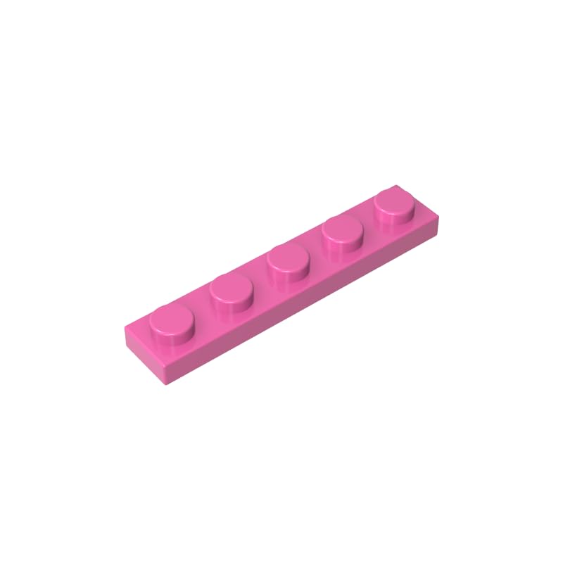 XYEIUGO GDS-90026 78329 Foundation Plate 1x5 Base Plate, Dark Pink, 50 PCS โ image 1